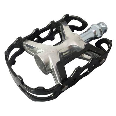 MKS (Mikashima) MT-LITE Pedals, Silver/Black