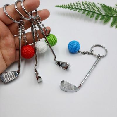 Sport-Schlüsselanhänger, Ballsimulation, Golf, glatte Oberfläche, Schlüsselanhänger, Spielzeug, einfache Installation, Schlüsselhalter für Handtasche, Auto