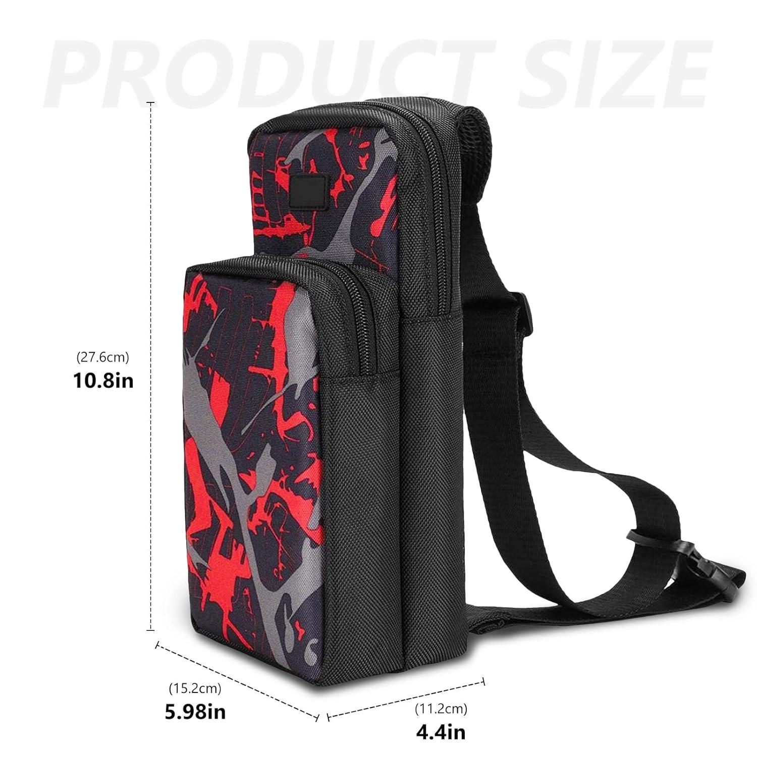 

Сумка для Nintendo Switch, сумка через плечо для Nintendo Switch, аксессуары для Nintendo Switch, зарядное устройство для консоли Joy & Con Grip 29*15*10cm красный/чёрный