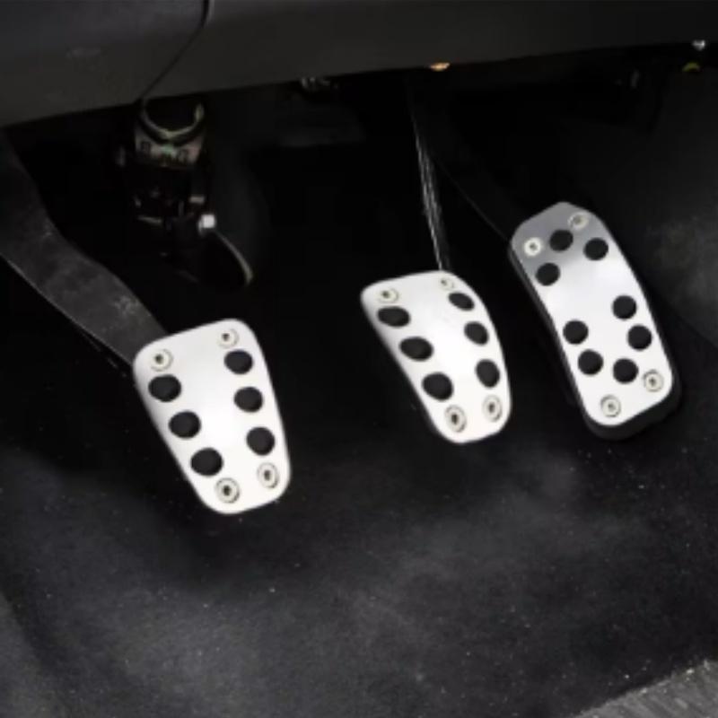 Nakładka na pedał samochodowy dla Forda Fiesta MK7 2009 - 2015 Ecosport 2012 - 2017 Pedały gazu i hamulca Podkładki Stop aluminium Guma