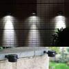 2000lm Solar Wall Light Garden Light IP65 Solar Light Sensor Control Powered Cerca Gutter Solar Outdoor Home Villa Decoration