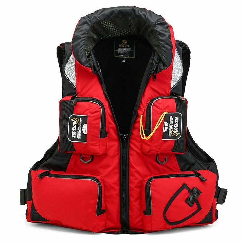 

Life Safety Jacket Vest Adjustable Buoyancy For Sailing Kayak Canoeing Fishing L красный