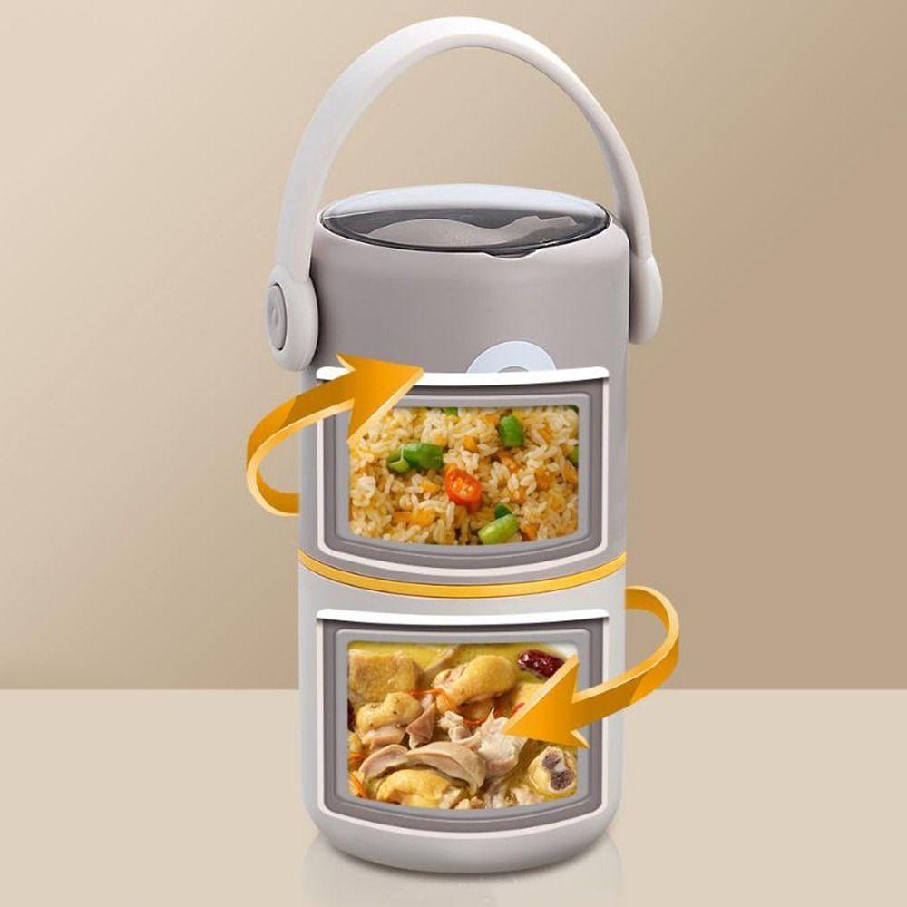 Sealed Double Layer Food Box Large Capacity Insulated Lunch Box Food Storage Container  Outdoor
