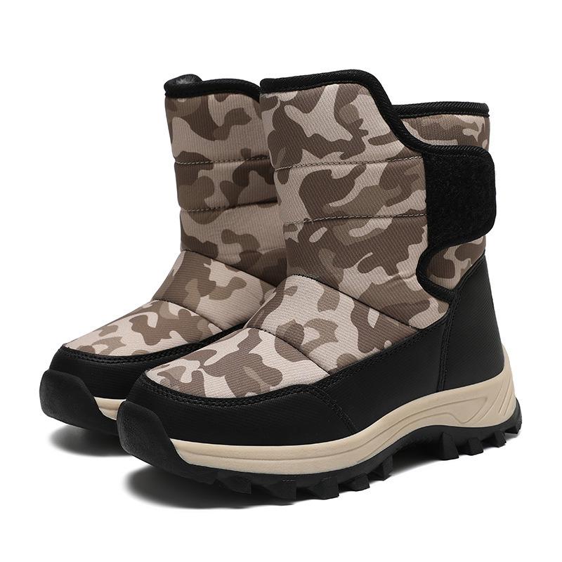 Plus Velvet Warm Children's Snow Boots - Non-Slip, Thick Cotton for Cold Weather, Long Outdoor Boots for Girls