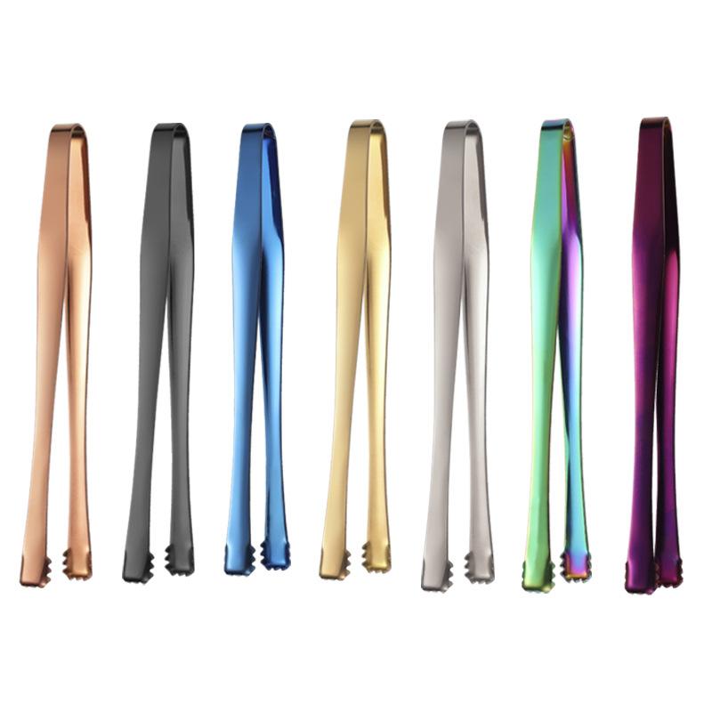 

Bar Mini Stainless Steel Ice Cube Clip Sugar Tongs for Party Candy Buffet Barbecue Food Serving Clamp Kitchen Accessories серебряный