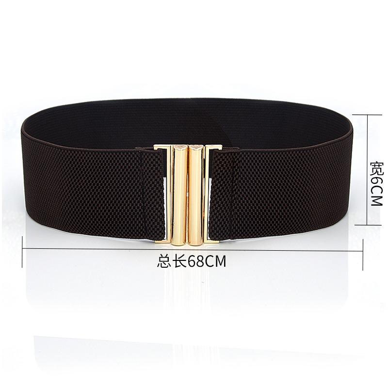 Three Meows Dames Riem Stretch Corset Wrap Taille Zacht Vintage Femme Jurk Riem Accessoires