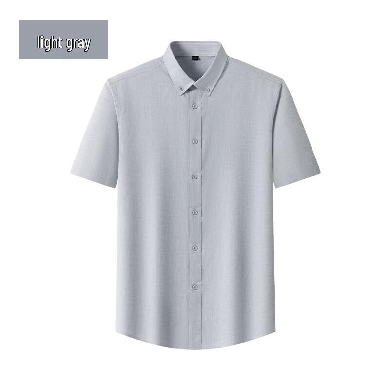 Fengxun Men s Long Sleeve Cotton-Linen Wrinkle-Resistant Shirt 56