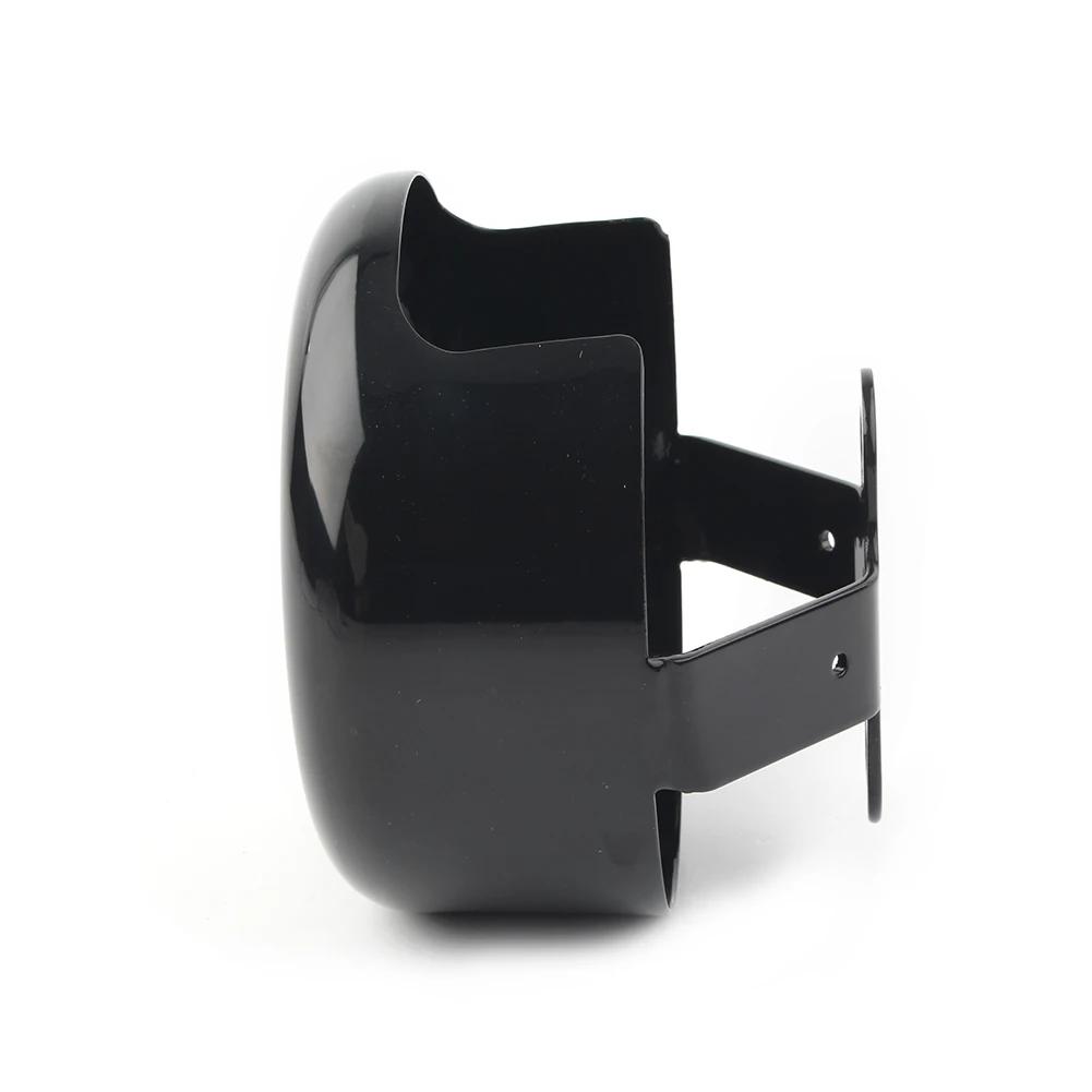 Motorcycle Horn Cover Black Steel For Harley Davidson 1991-2007 2008 2009 2010 2011 2012 2013 2014 2015 2016 2017 Big Twin 45/8"