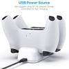 2-in-1 Game Controller Dual Charger Plastic Charging Station LED Charging Dock Replacement for Plastic Controller Charger