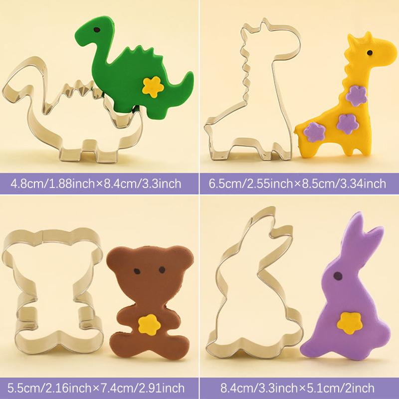 5/10Pcs Stainless Steel Cookie Cutter Diy Cake Biscuit Baking Mold Creative Kitchen Bakeware Cookie Tools Cake Decorating Moulds