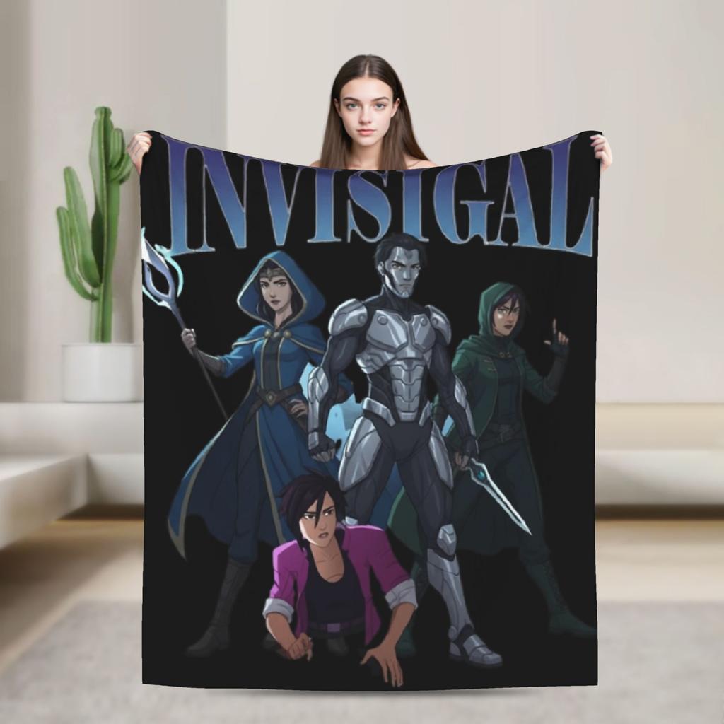 Super Soft Dispatch Game Character Collage  Throw Blanket Premium Fleece Flannel Lightweight  Bed Blanket Cozy Fluffy Blankets