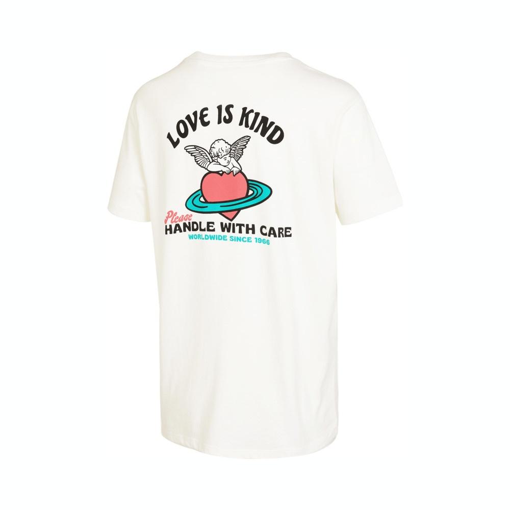 (WMNS) Vans Love Is Kind Boyfriend T-Shirt Marshmallow Women s VN0003KTFS8 M