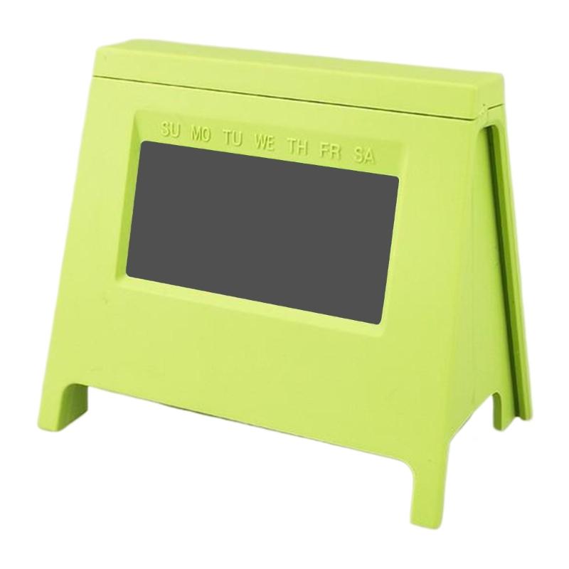 

Small Auto Glowing Night Light Alarm Clock for Bedrooms and Office Desk Quiet Mechanism LCD Display Digital Alarm Clock зелёный