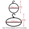 10PCS Circle Shape Coat Hanger Multifunctional Scarf Belt Tie Clothes Display Slots Holder Organizer Space Saving