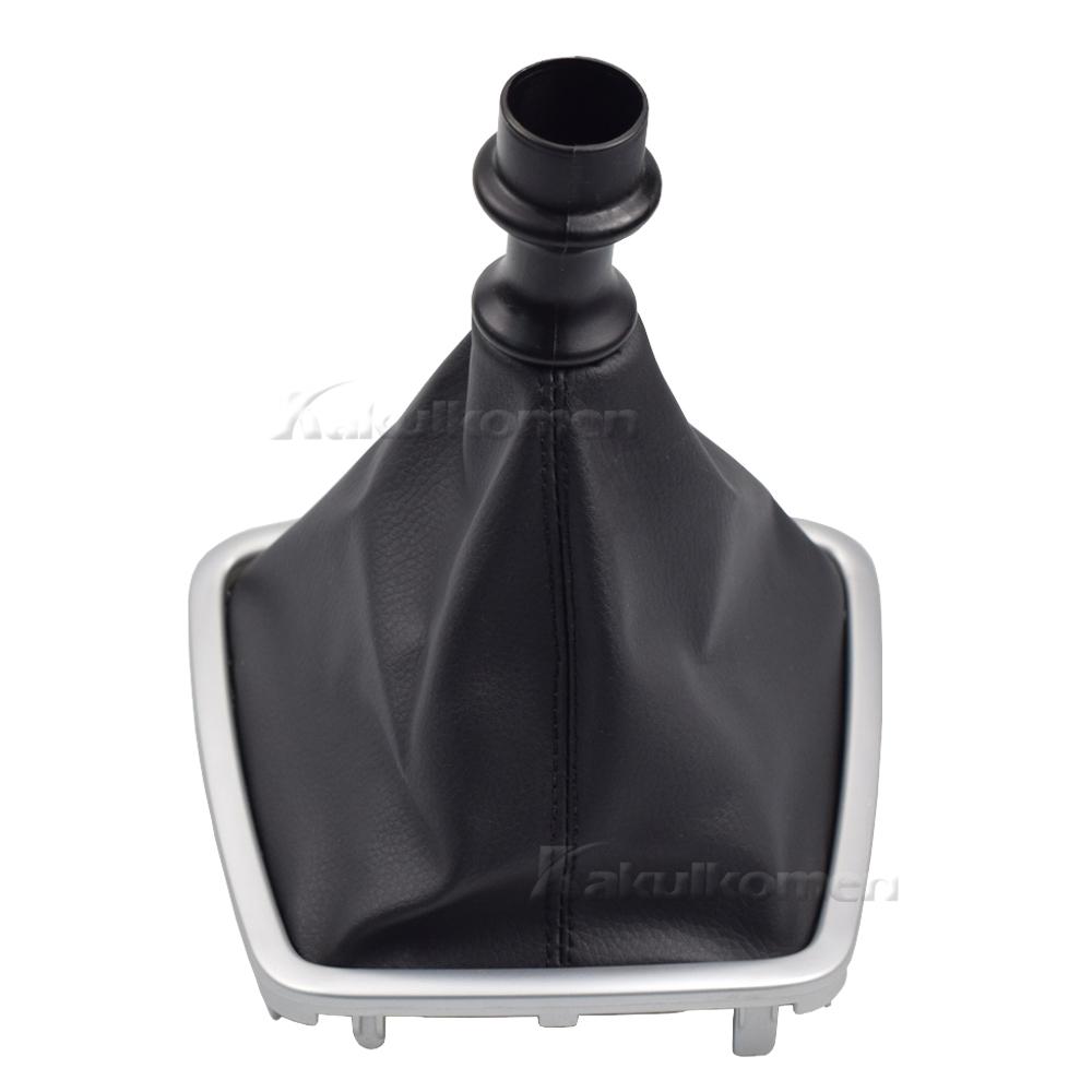 Car R6-Speed Gear Shift Knob Lever Change Leather Gearbox Shifter Cover For Renault Laguna 3 MK3 2007-14 Manual Car Accessories