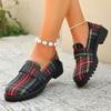 Fashion Women Sneakers New Women Round Toe Student New Lolita Shoes Comfortable Sneakers Women Vintage Platform Plaid Mary Jane Shoes
