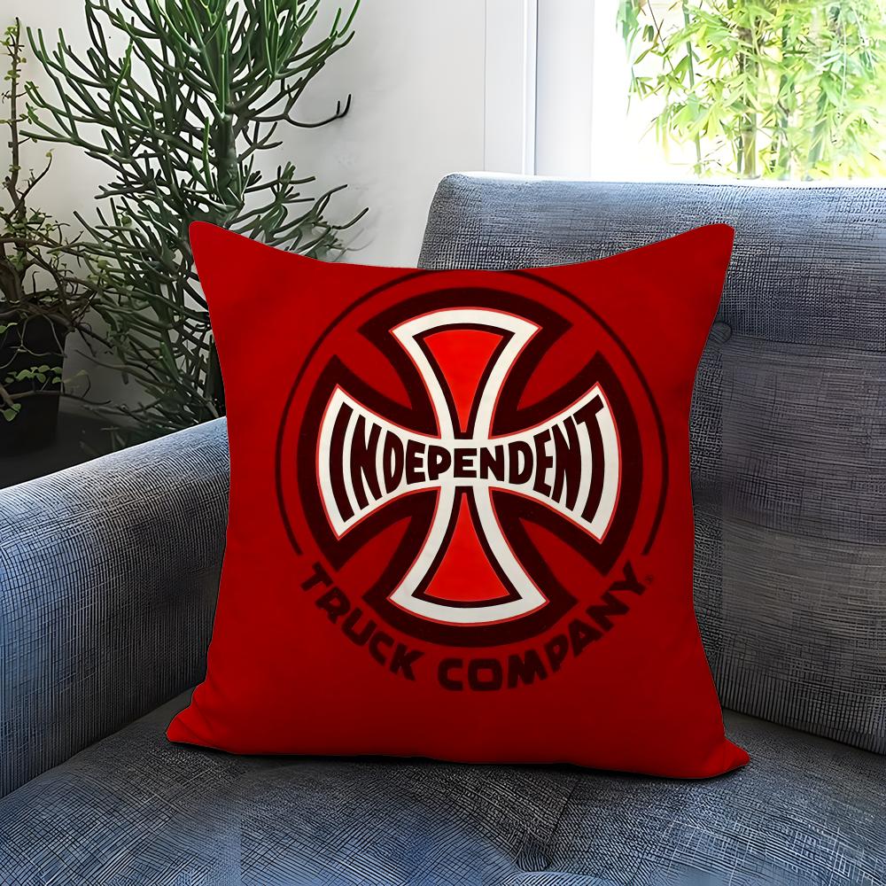 Stylish IIIndependent Skateboardses Cushion Cover Comfortable Reversible Pillow Cover Ideal for Car Sofa Bedroom Beyond