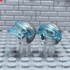MOC Bricks 30170 30171 Pilot helmet Headgear Visor goggles 4cm Figure Wear DIY Building Blocks Toys Birthday Gifts