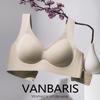 VANBARIS Plus Size Push-Up Bra with Side Support, Fixed Cups & Seamless Back Smoothing for Women