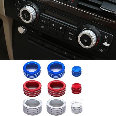 Car Air Conditioning Sound Knob Cover Ring For BMW X1 E84 2009-2015 Car Accessories