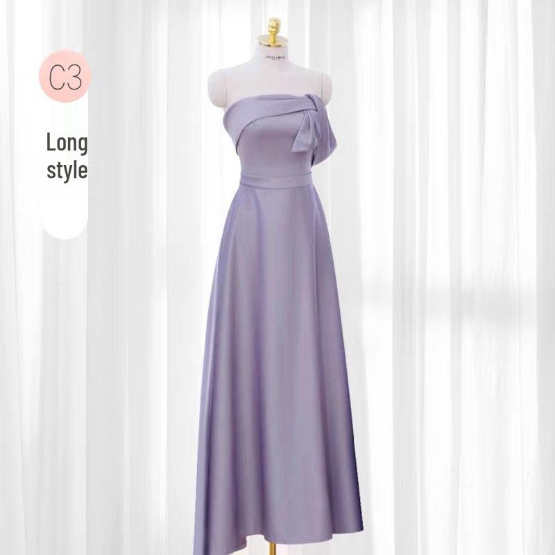 2025 Purple Bridesmaid & Evening Dress for Women