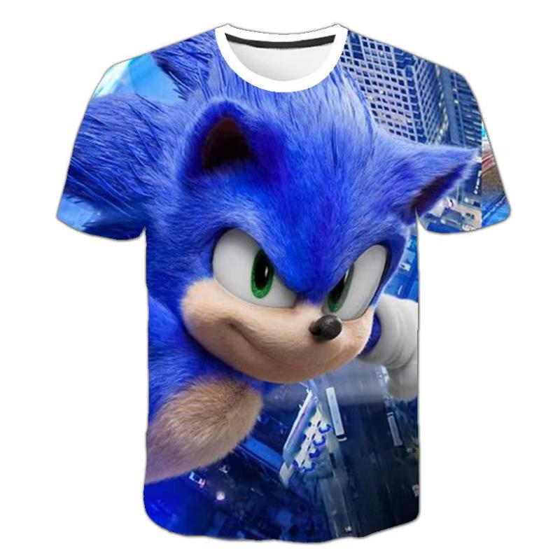 2026 Sonic Shadow The Hedgehog T Shirt For Men Women 3D Print Anime Graphic Tee Short Sleeve Round Neck Casual Streetwear Tops