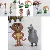Decorate With Madagascar Movie Action Figures Character-like Dolls For Ornament Safe Pvc Material