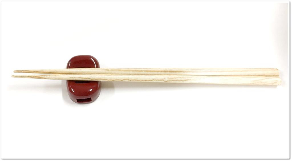 Fukui Craft Chopstick Doubles as Chopstick Holders Pack of 10 Commercial-Grade Rests, Bean-Shaped, [Vermilion],