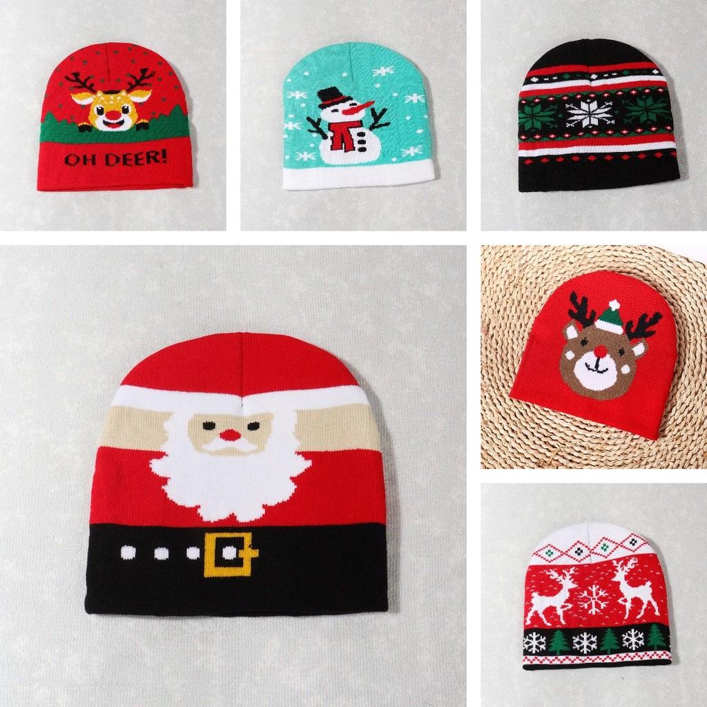 Nitted Hats Warm Christmas Hat Cute High Elastic Cap Soft Warm Cap Leisure Xmas