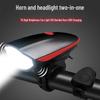7588 USB Rechargeable Bicycle Front Light and Electric Horn Combo
