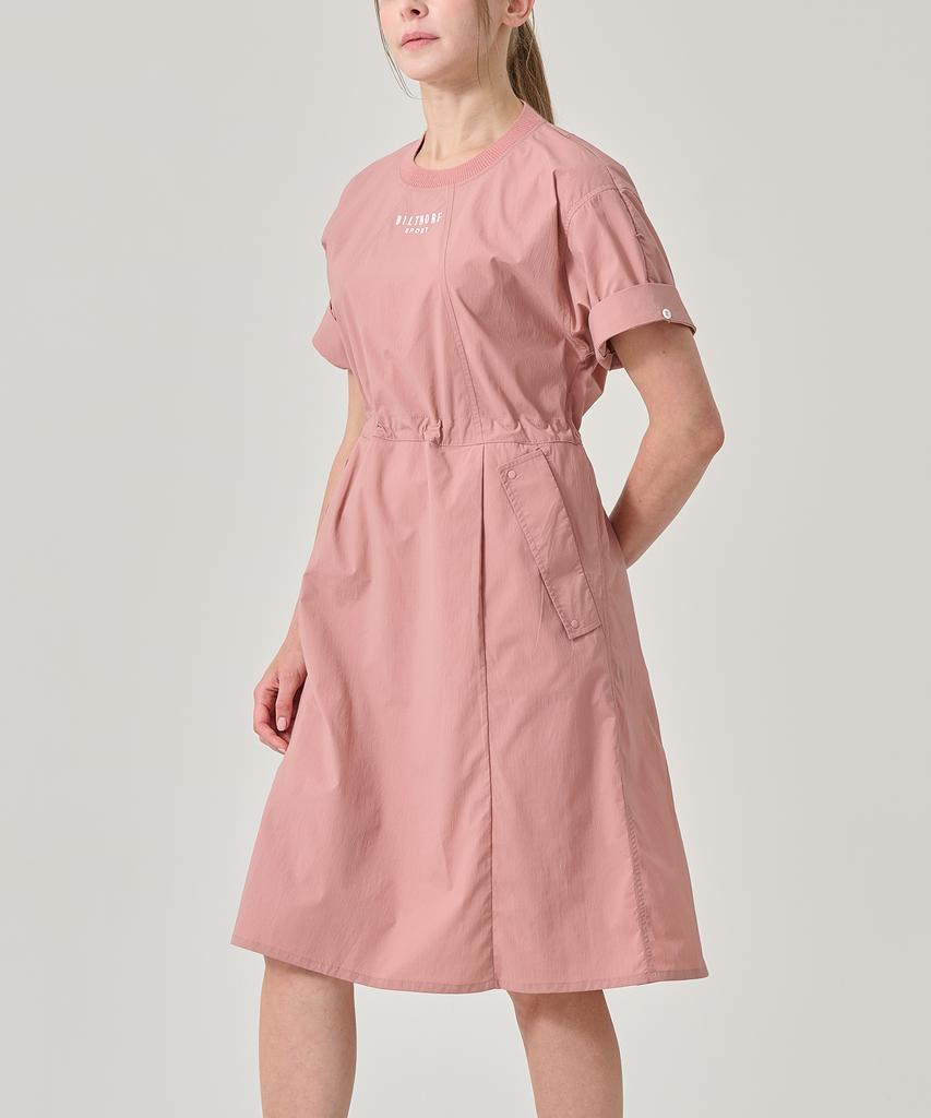 Built Moa Women'S Roll-Up Short Sleeve Dress