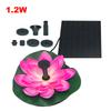 Lotus Shape Fountain Pump 1.2W/2.5W Solar Powered Bird Bath Fountains Garden Decoration Lily Ornaments for Decore Garden