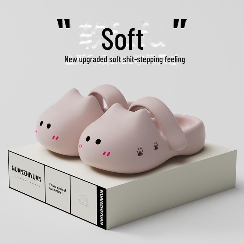 

Женские сандалии для активного отдыха из ЭВА: Милые тапочки-кошки с удобной толстой подошвой для девочек. 40-41