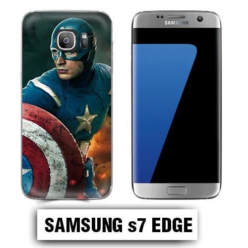 Coque Samsung S7 Edge Captain America Avengers