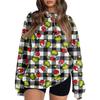 Women's Colorblock Sweatshirt Long Sleeve Round Neck Casual Comfortable Loose Lightweight Women's Sweatshirt