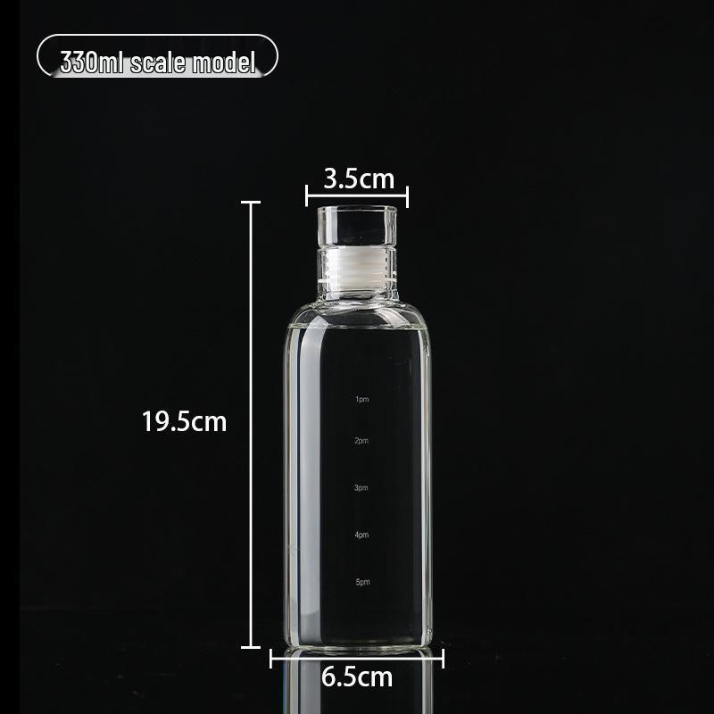 Xiaohongshu-Style High Borosilicate Heat-Resistant Glass Cup for Water, Juice, or Cola