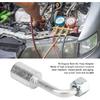 Car AC Aluminum Connector, 10Pcs 3/8in 90 Degree Bend Air Conditioning Splicer Hose Fittings Adaptor Connector Joint Pipe Swivel Coupling Universal