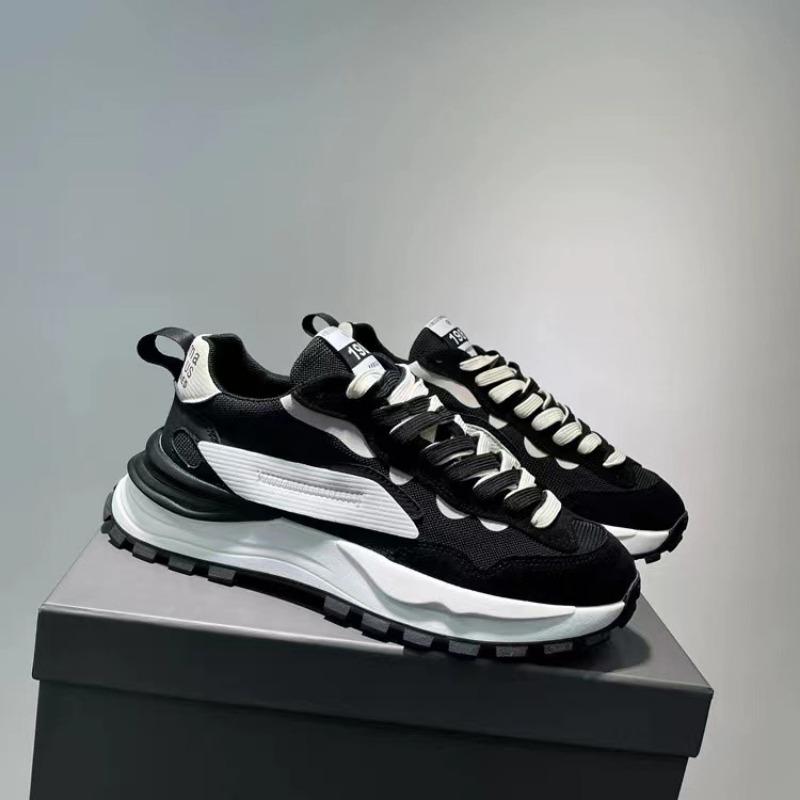 

Men s shoes new summer trend versatile round head mesh breathable sports shoes soft sole casual shoes 39 чёрный