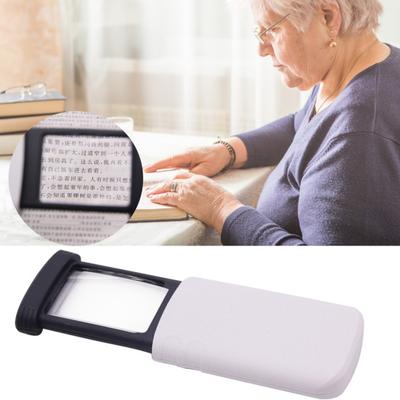 Lupe mit LED-Licht Ausziehbare Tragbare Lupe Lesen für Senioren Taschenlupe zum Reisen Lesen Nähen Basteln