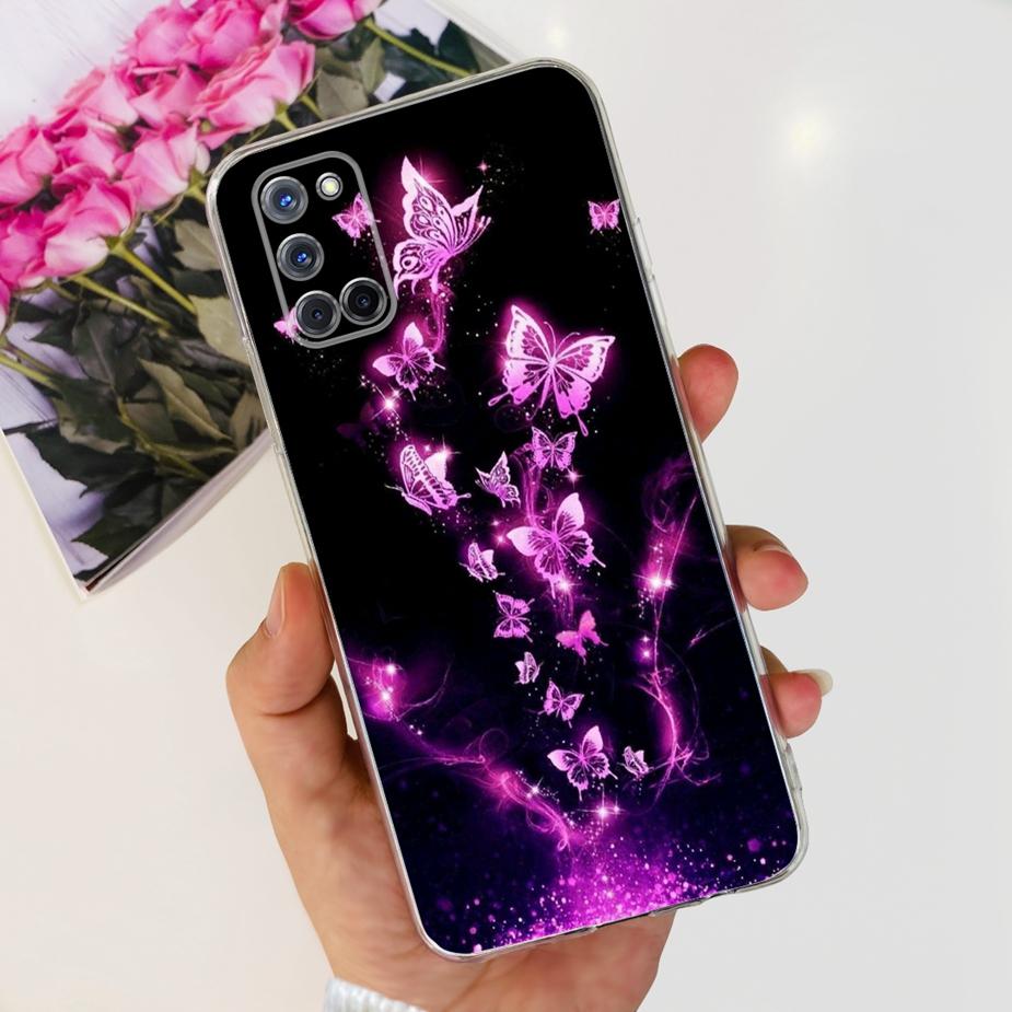 For Oppo A52 A72 A92 Case Cute Fashion Painted Cover Soft Silicone Phone Case For Oppo A92 A 52 72 OppoA52 OppoA72 Fundas Bumper