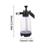 2L Hand Pump Foam Sprayer Pneumatic Washer High Pressure Foam Car Wash Spray Bottle Car Window Cleaning Tool