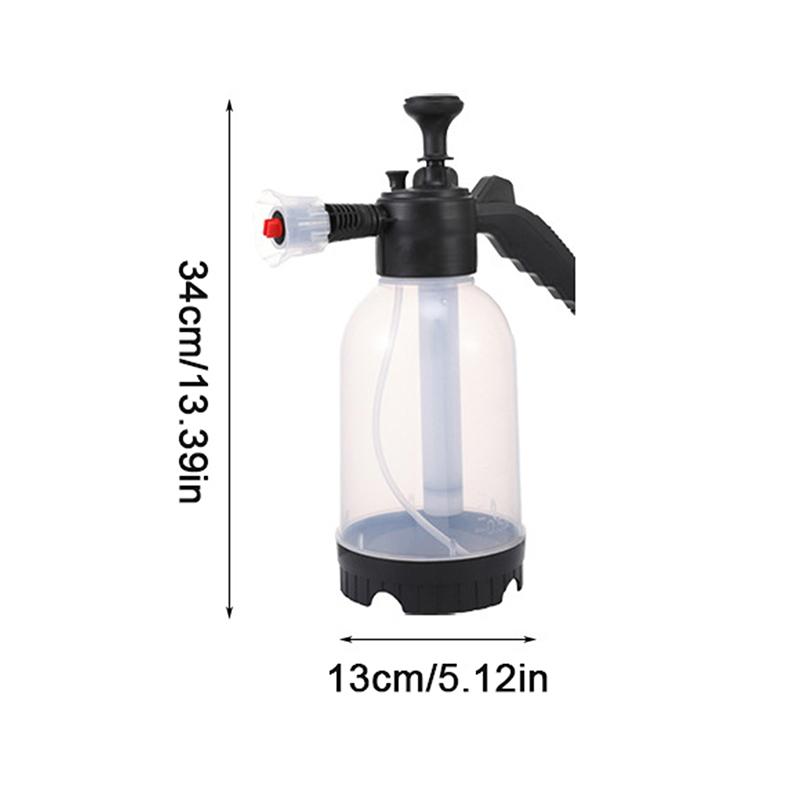 2L Hand Pump Foam Sprayer Pneumatic Washer High Pressure Foam Car Wash Spray Bottle Car Window Cleaning Tool