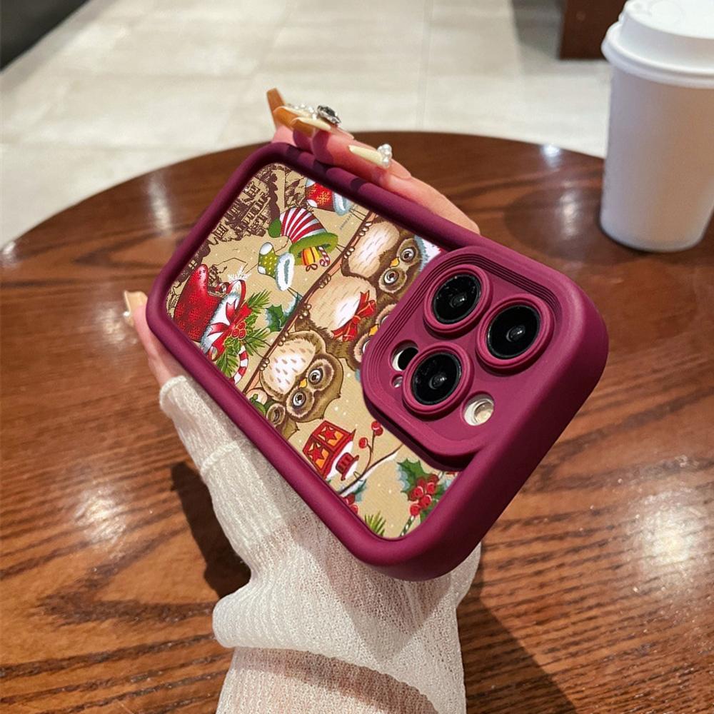 Ae103 Christmas Tree Christmas Phone Cases for Samsung M54 A72 M23 Moto G30 Google Pixel 9 OnePlus 11 Infinix Tecno Angel Eye Ladder Protective Cover