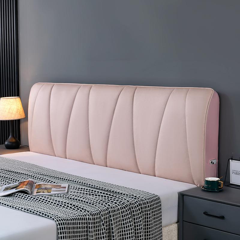 Husă rezistentă la uzură pentru tăblie de pat Îngroșare elastică Tehnologie all-inclusive Husă pentru capul de pat din material textil Husă de protecție pentru spate pentru pat anti-praf