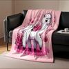 Fluffy Llama with Roses and Hearts print blanket soft and cozy perfect for the living room bed sofa or a nap,gift