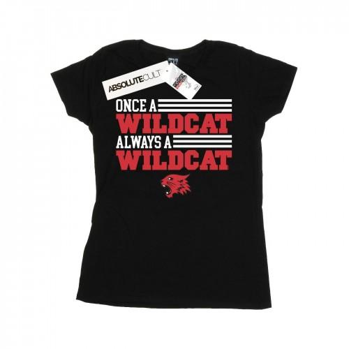 

Disney Womens/Ladies High School Musical The Musical Once A Wildcat Cotton T-Shirt XXL білий