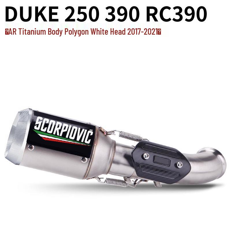 Ensemble de silencieux intermédiaire et arrière Duke250, RC390, Duke390