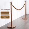 Rose Gold Matte Concierge Welcome Stanchion – Stainless Steel Event Barrier Lanyard