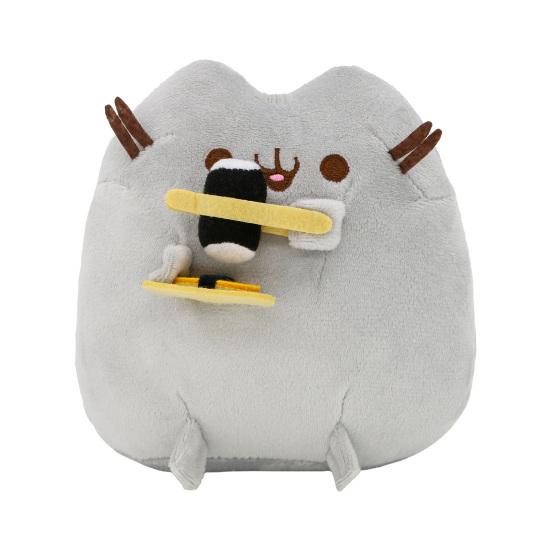 Plush Cat Stuffed Toy with Dessert Theme Ice Cream Donut Pizza Designs Plush Collectible Doll Soft Huggable Gift for Cat Lovers