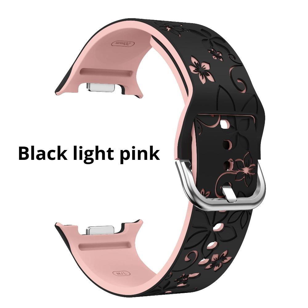 

Ремешок с резным принтом для Samsung Galaxy Watch 8 44 мм 40 мм Спортивный силиконовый браслет без зазоров Correa Galaxy Watch8 Classic 46 мм ремешки Samsung Galaxy 8 40mm